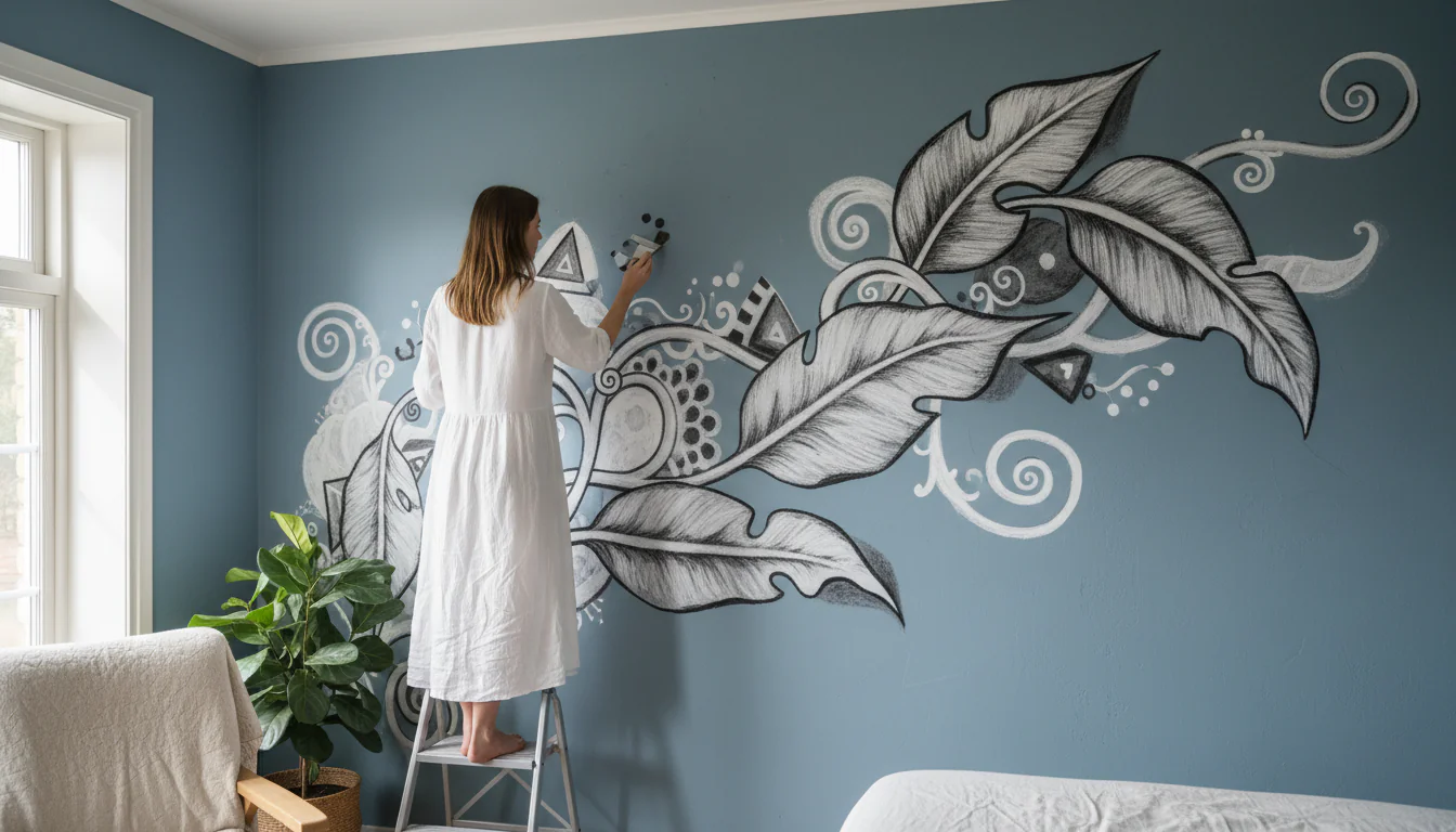 Desenhos na parede: ideias cheias de beleza Desenhos na parede: ideias cheias de beleza