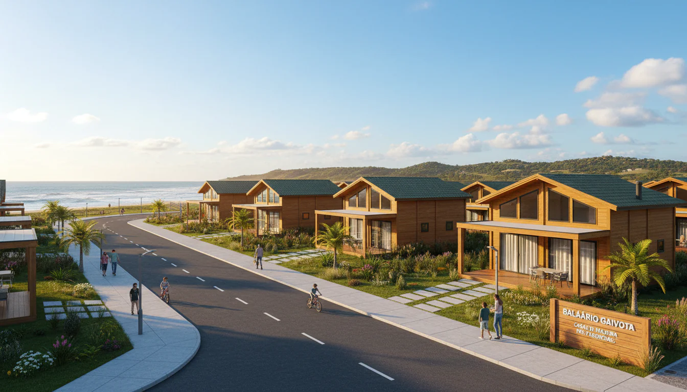 Casas de Madeira Pré-Fabricadas em Balneário Gaivota – SC Casas de Madeira Pré-Fabricadas em Balneário Gaivota – SC