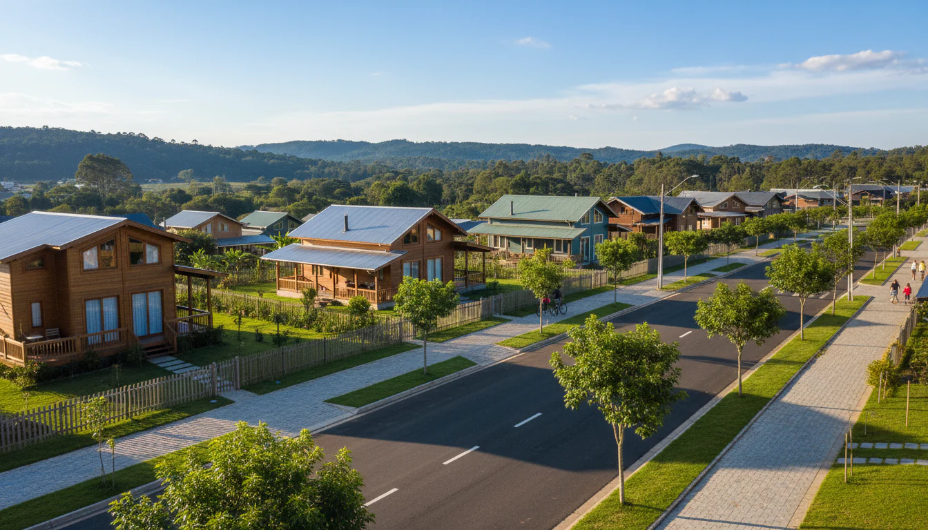 Casas de Madeira Pré-Fabricadas em Cunhataí – SC Casas de Madeira Pré-Fabricadas em Cunhataí – SC
