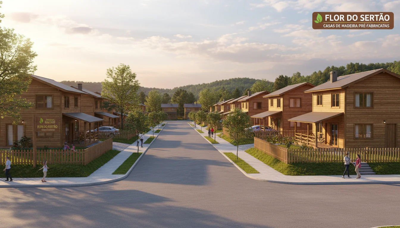 Casas de Madeira Pré-Fabricadas em Flor do Sertão – SC