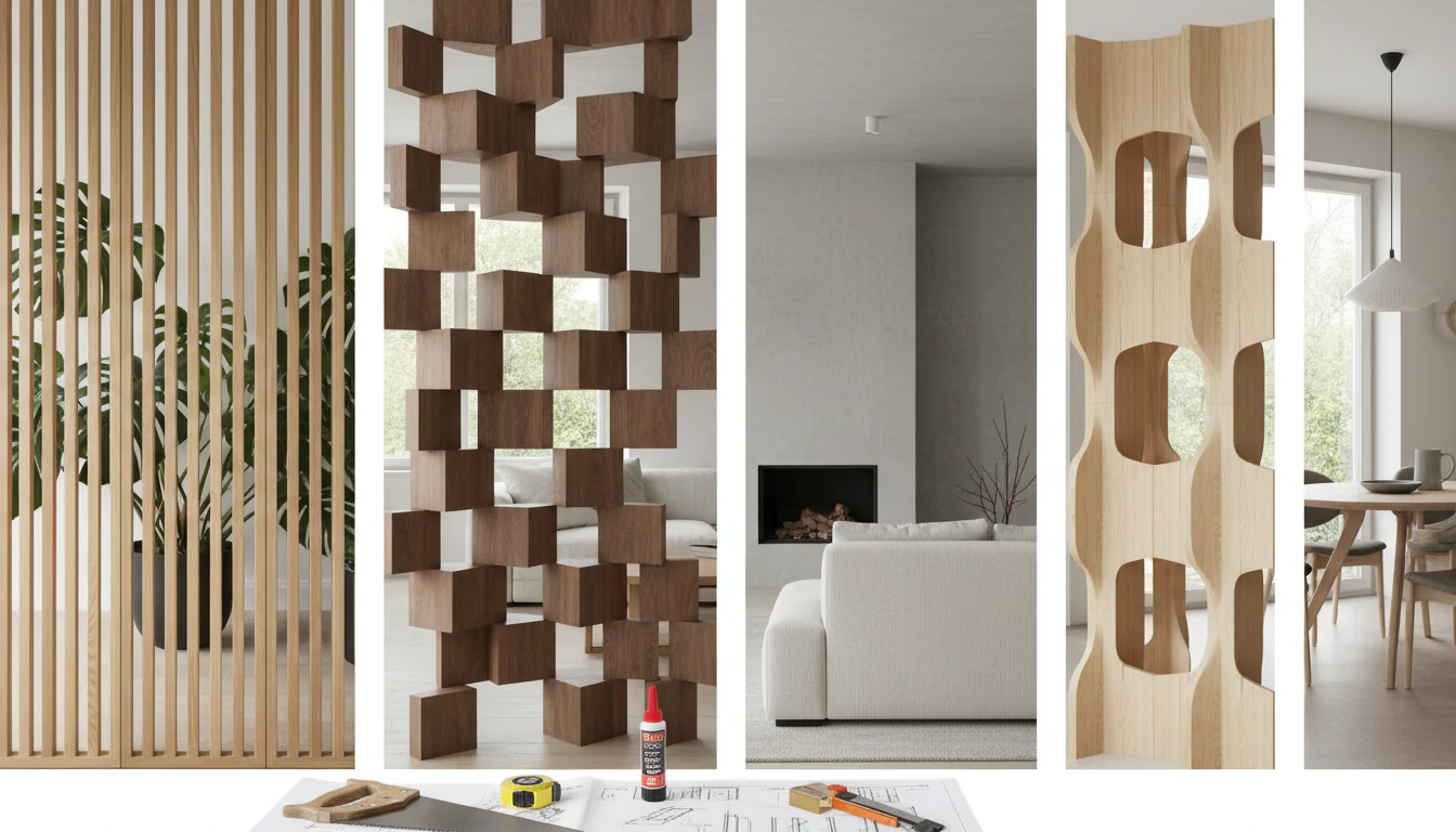 Divisória de madeira: ideias modernas e formas de fazer
