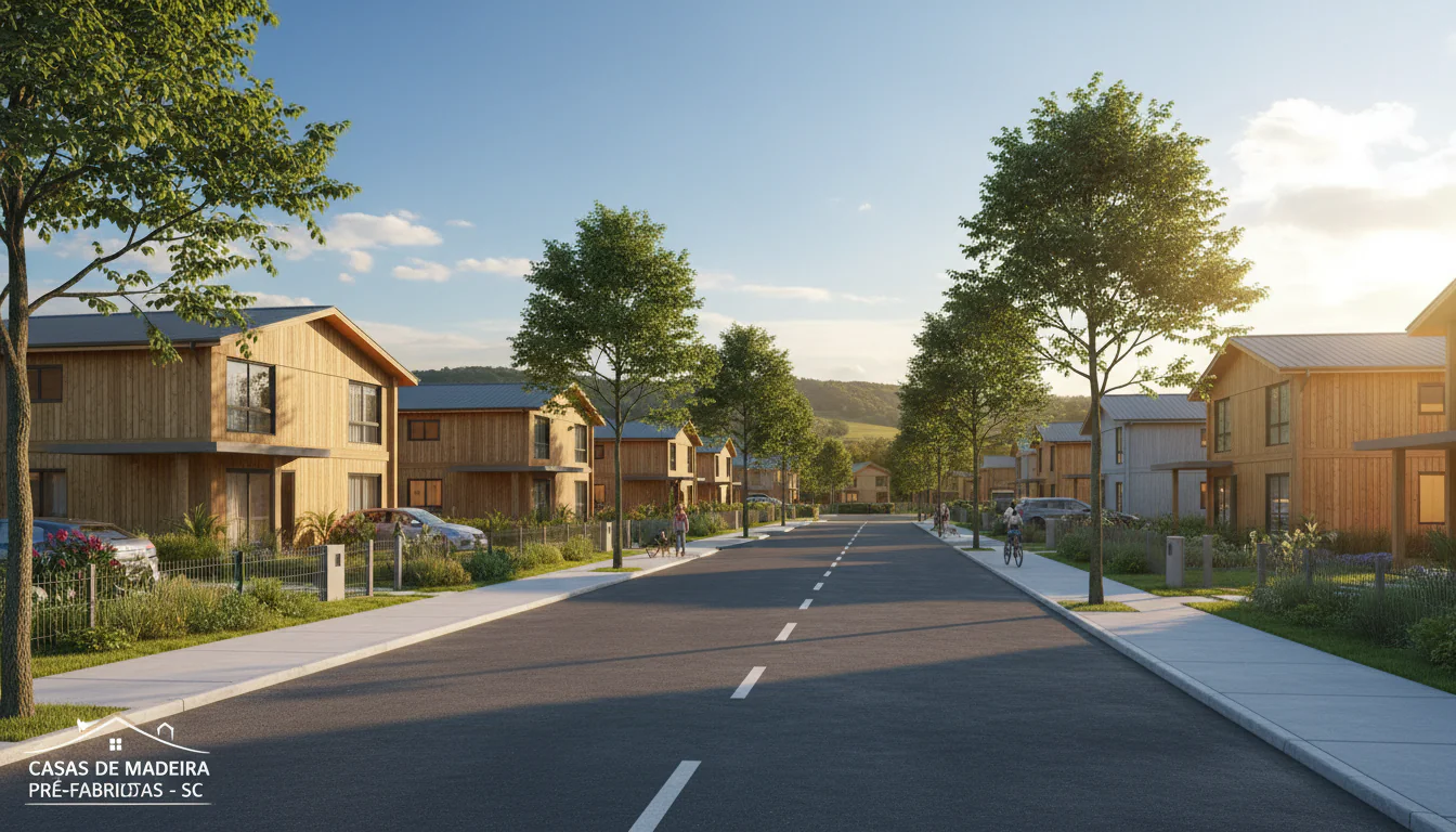 Casas de Madeira Pré-Fabricadas em Painel – SC