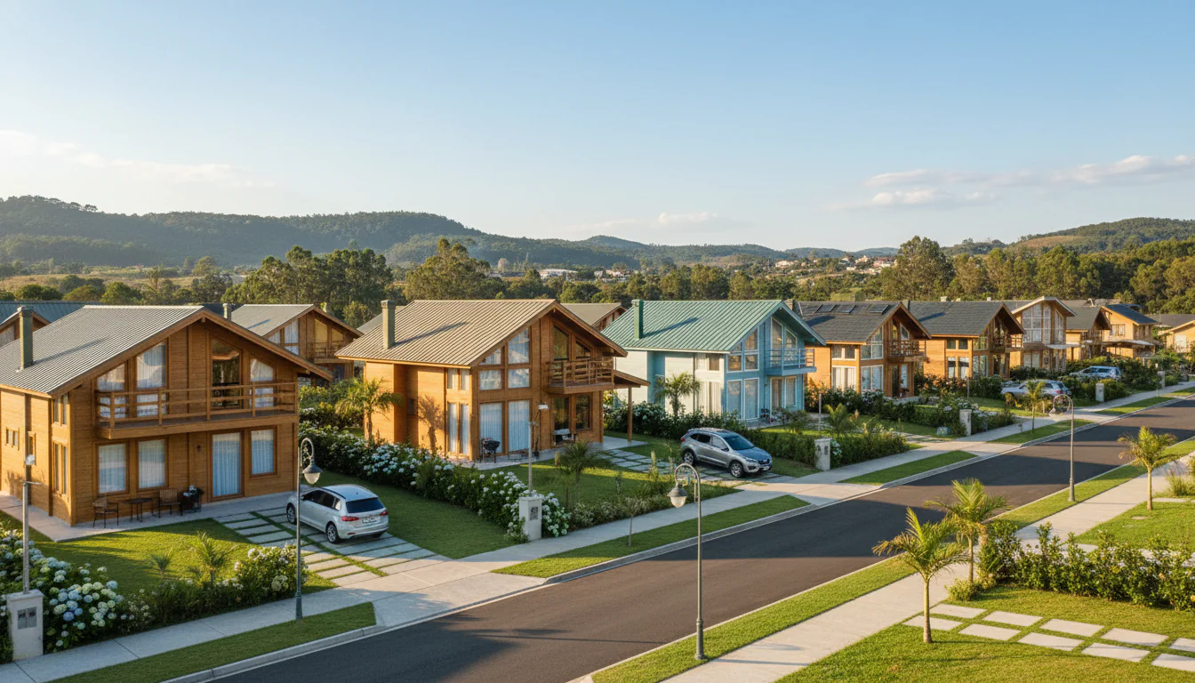 Casas de Madeira Pré-Fabricadas em Palmeira – SC