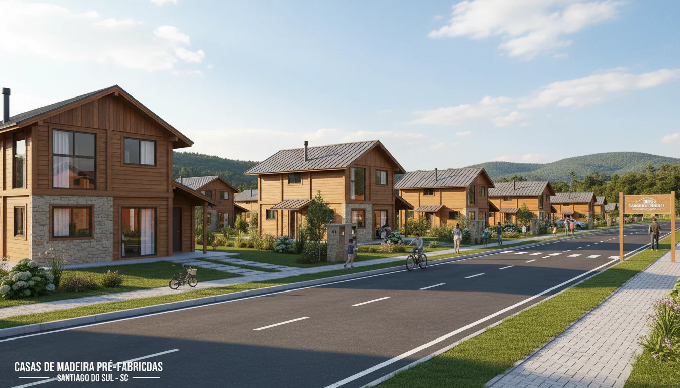Casas de Madeira Pré-Fabricadas em Santiago do Sul – SC