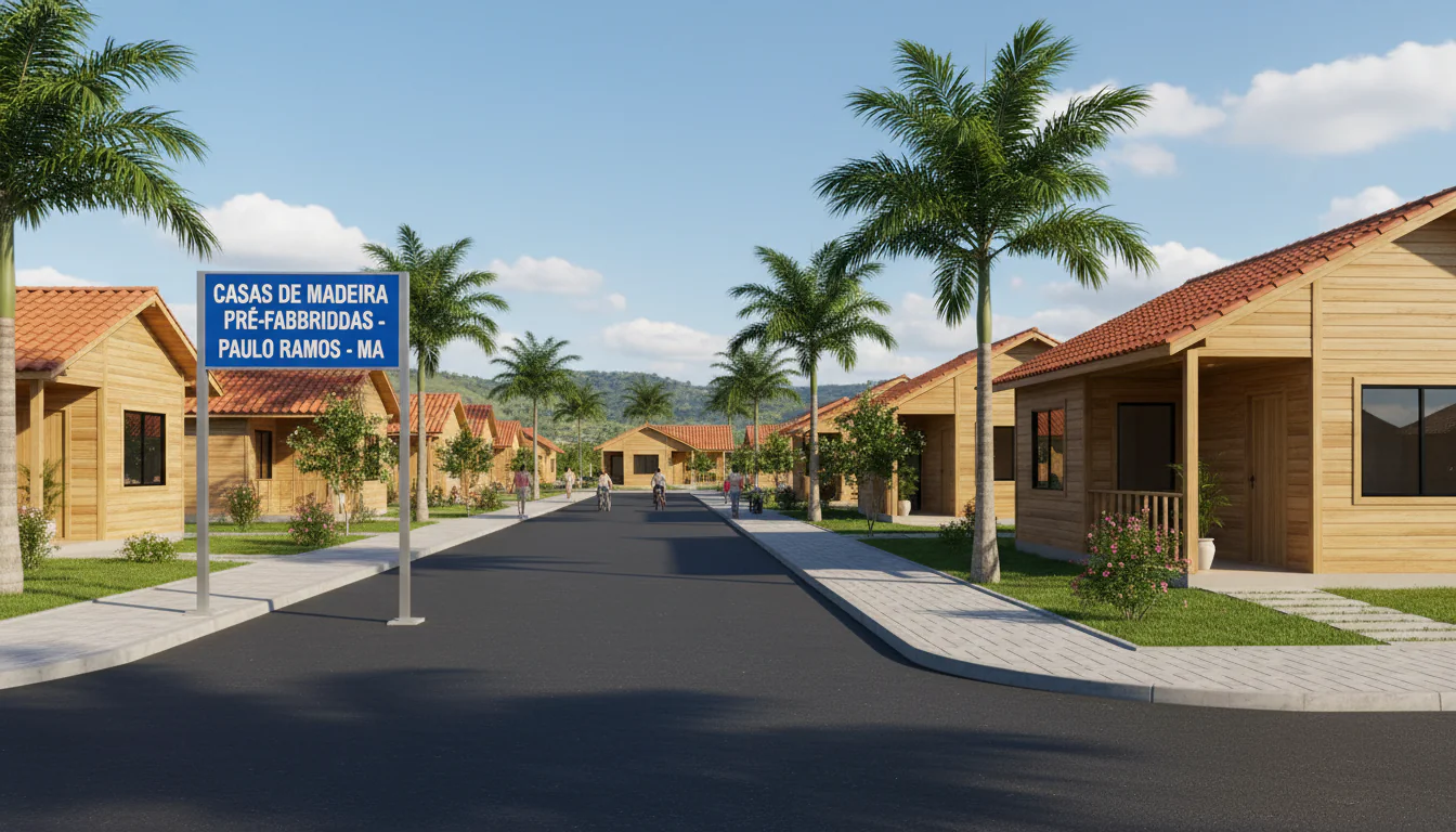 Casas de Madeira Pré-Fabricadas em Paulo Ramos – MA