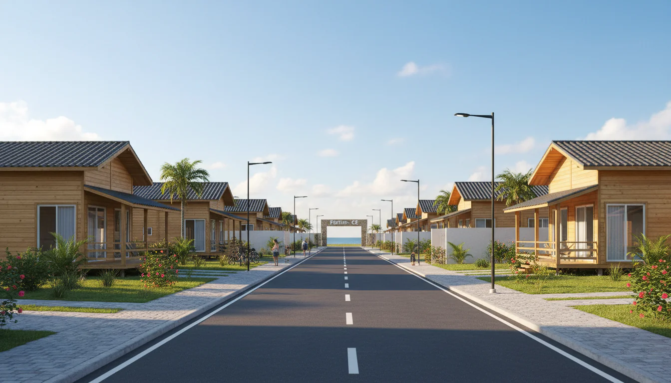 Casas de Madeira Pré-Fabricadas em Fortim – CE