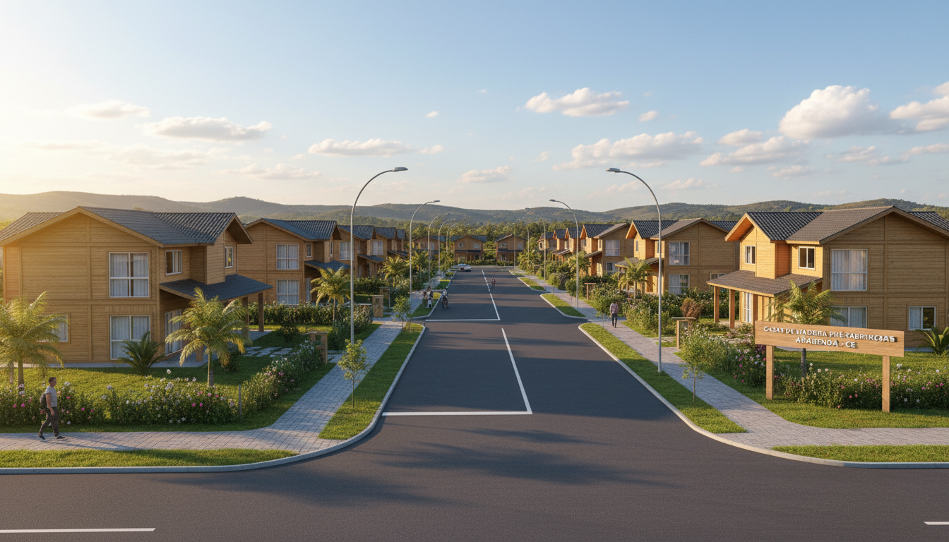 Casas de Madeira Pré-Fabricadas em Ararendá – CE