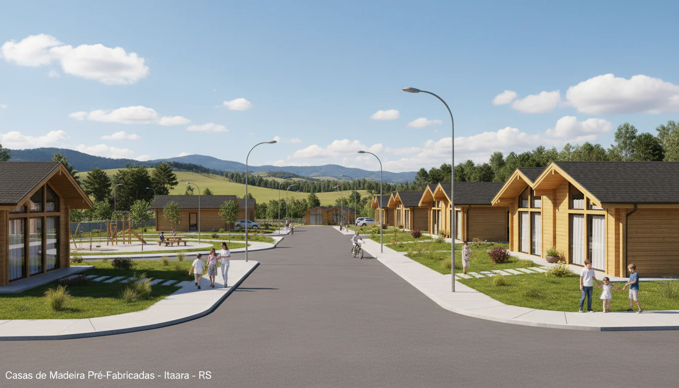 Casas de Madeira Pré-Fabricadas em Itaara – RS