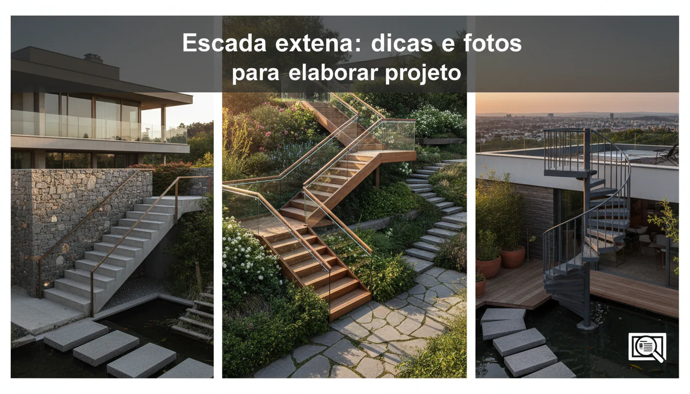 Escada externa: dicas e fotos para elaborar projeto Escada externa: dicas e fotos para elaborar projeto