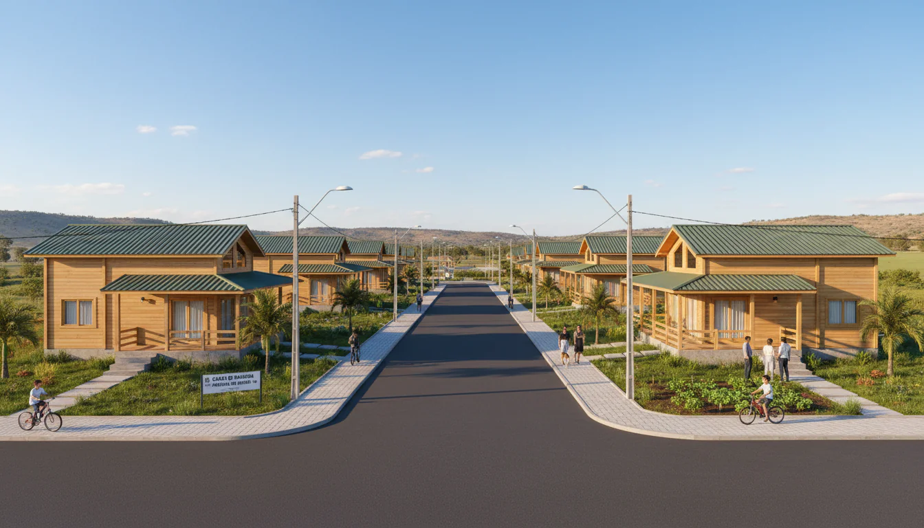 Casas de Madeira Pré-Fabricadas em Angical do Piauí – PI