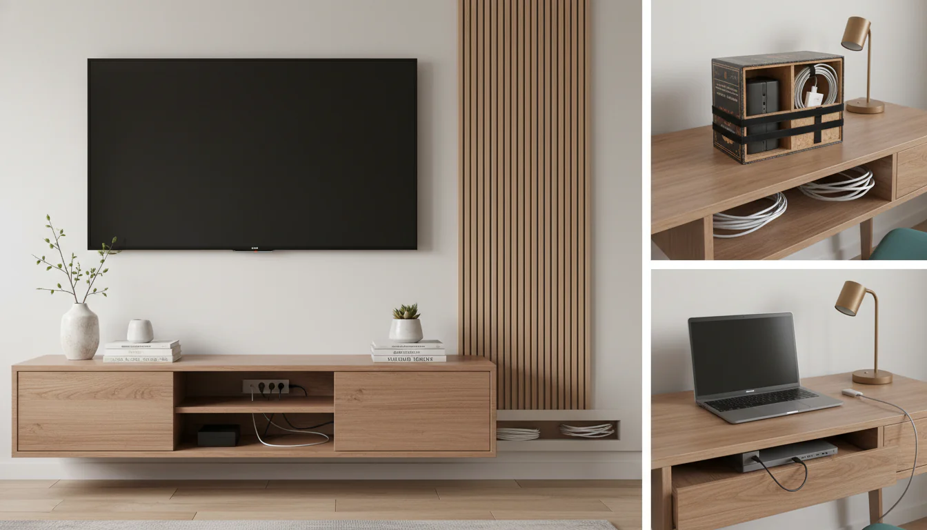 Projetos e ideias: para esconder fios aparentes