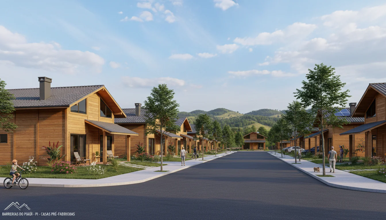 Casas de Madeira Pré-Fabricadas em Barreiras do Piauí – PI