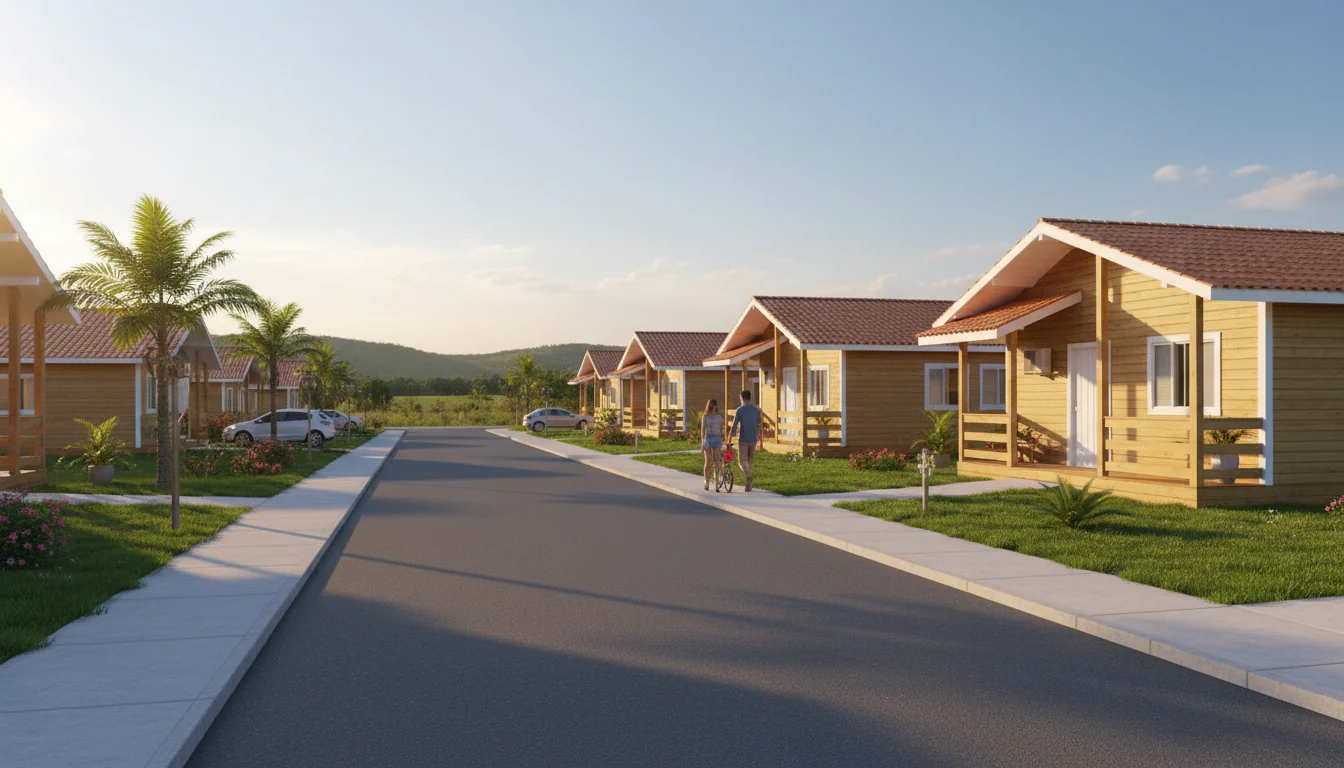 Casas de Madeira Pré-Fabricadas em Barro Duro – PI