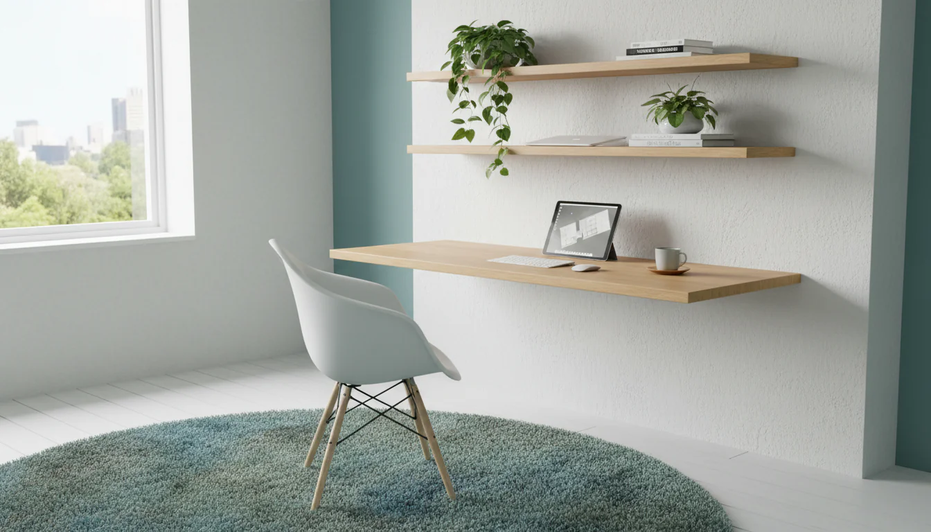 Escrivaninha suspensa: modelos para otimizar espaço Escrivaninha suspensa: modelos para otimizar espaço
