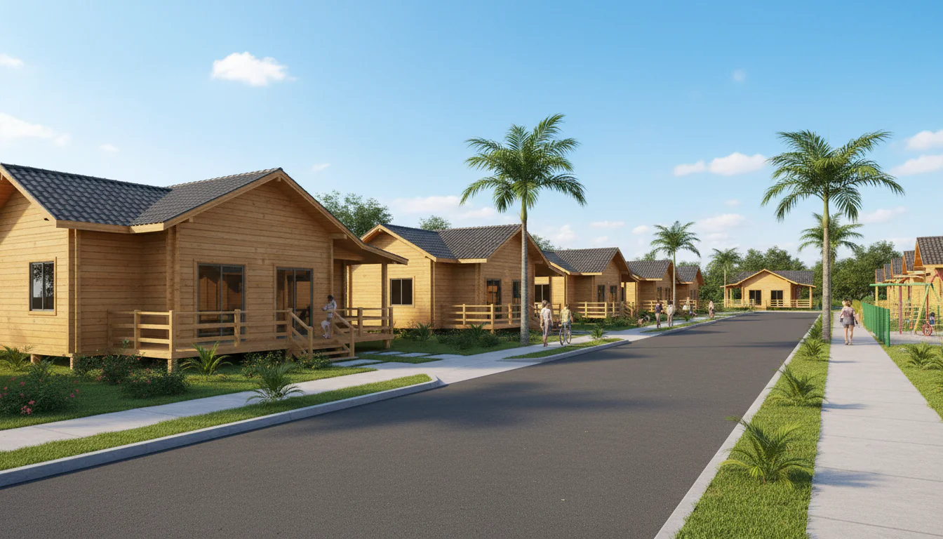 Casas de Madeira Pré-Fabricadas em Águas Lindas de Goiás – GO