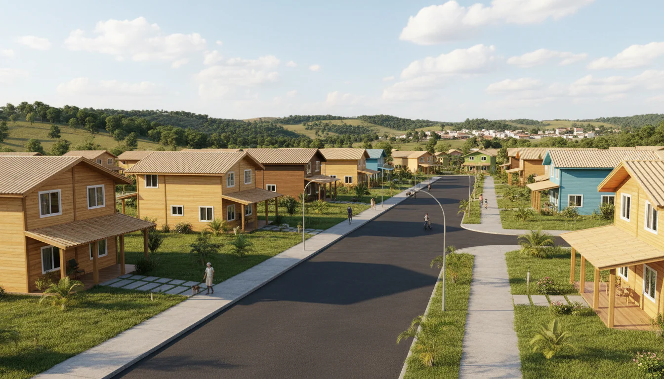 Casas de Madeira Pré-Fabricadas em Curimatá – PI