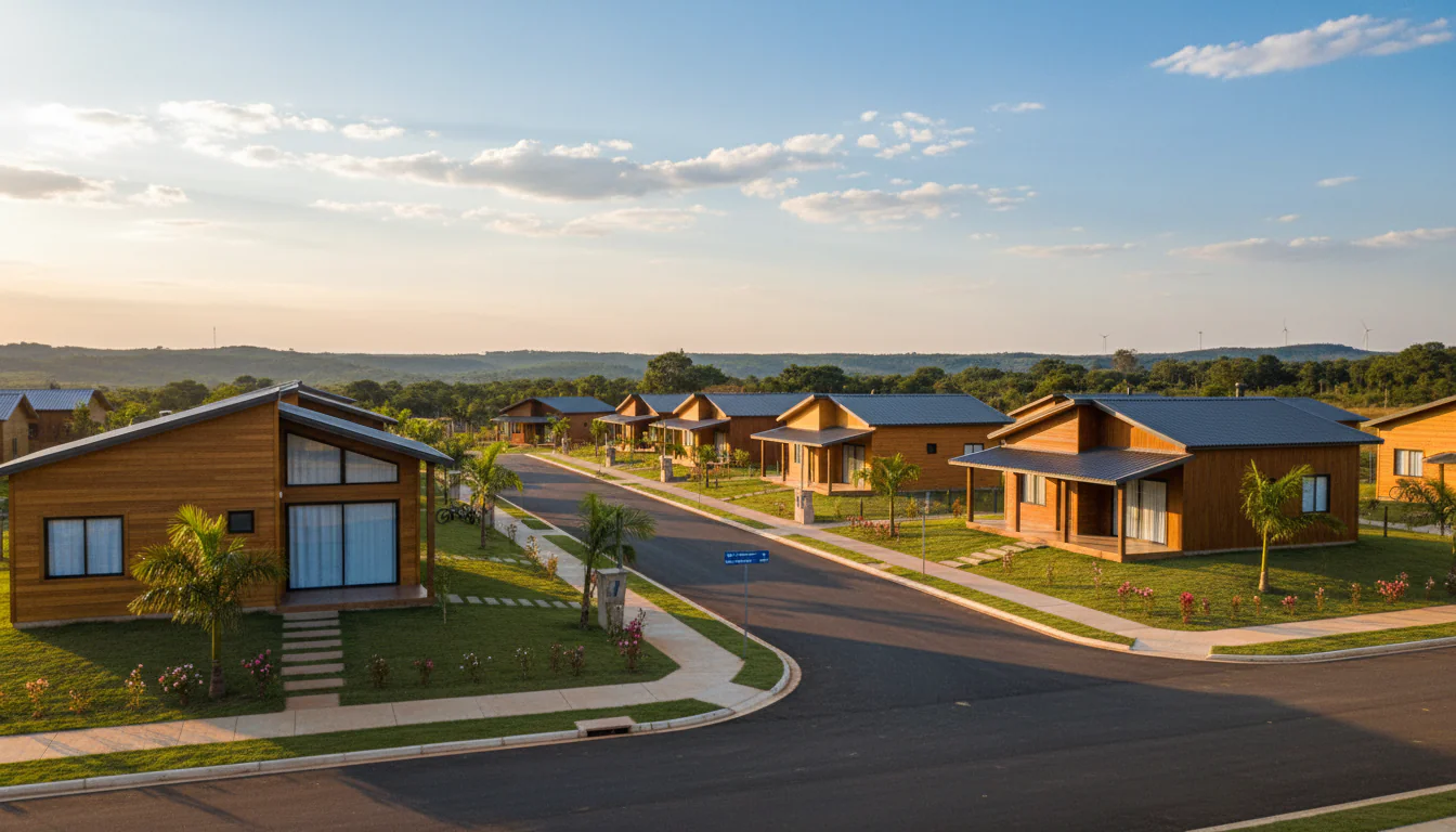 Casas de Madeira Pré-Fabricadas em Vila Propício – GO