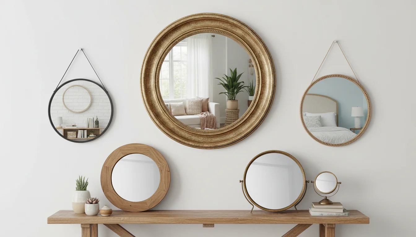Espelho redondo: modelos encantadores para decorar