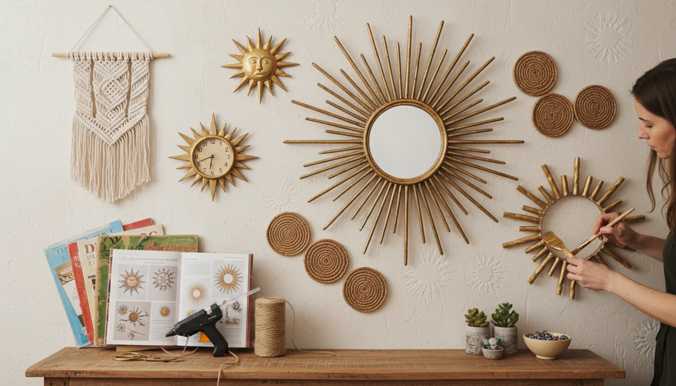 Espelho sol: modelos e tutoriais para decorar