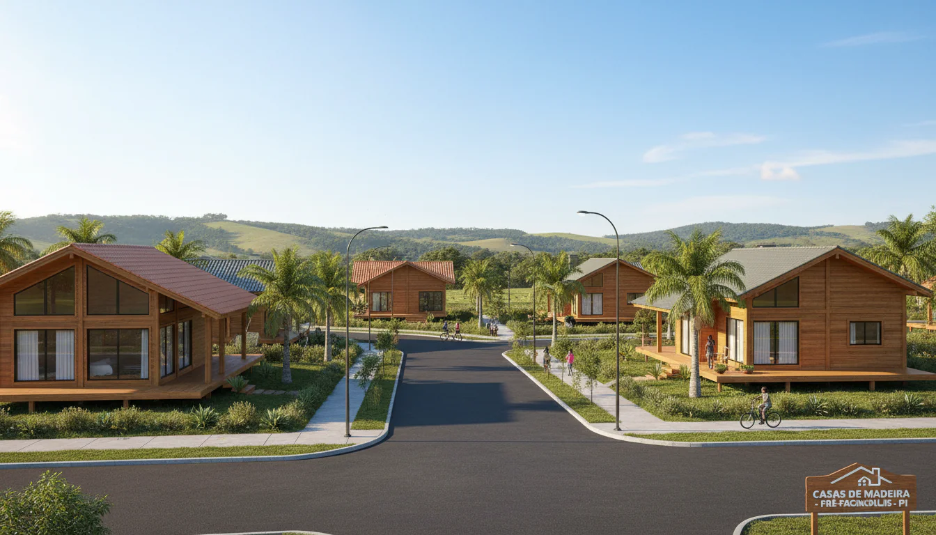 Casas de Madeira Pré-Fabricadas em Francinópolis – PI