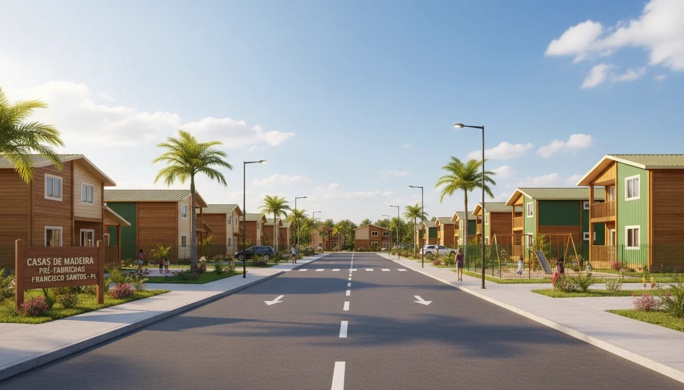 Casas de Madeira Pré-Fabricadas em Francisco Santos – PI