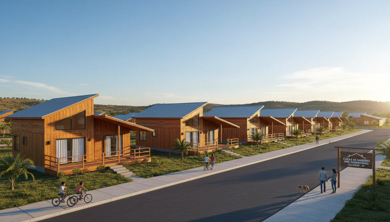 Casas de Madeira Pré-Fabricadas em Gilbués – PI