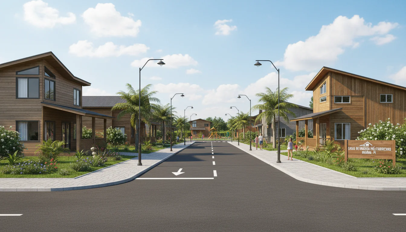 Casas de Madeira Pré-Fabricadas em Inhuma – PI