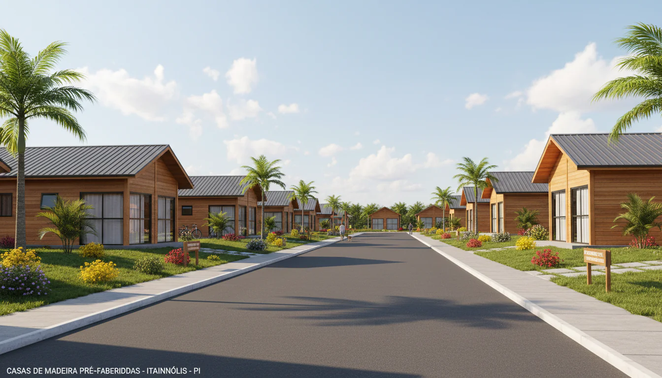 Casas de Madeira Pré-Fabricadas em Itainópolis – PI Casas de Madeira Pré-Fabricadas em Itainópolis – PI