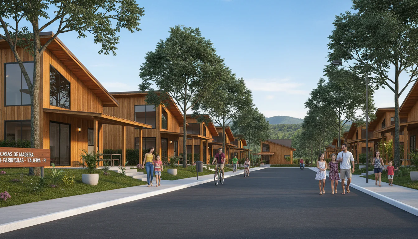 Casas de Madeira Pré-Fabricadas em Itaueira – PI