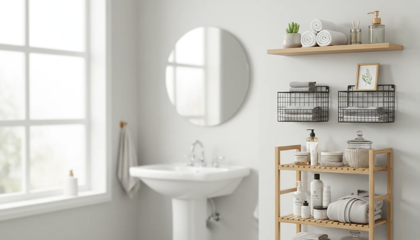 Estantes para banheiro: modelos de projetos e comprar