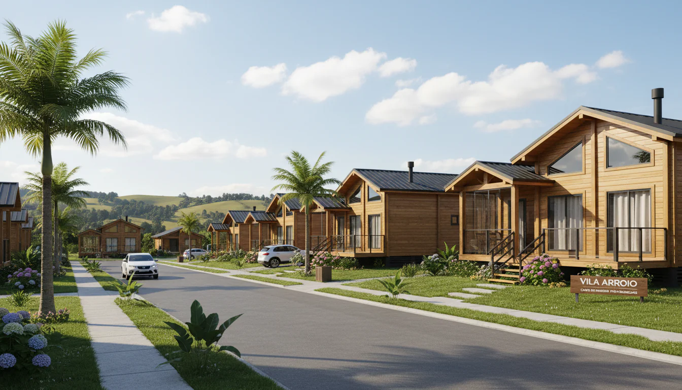 Casas de Madeira Pré-Fabricadas em Arroio do Padre – RS