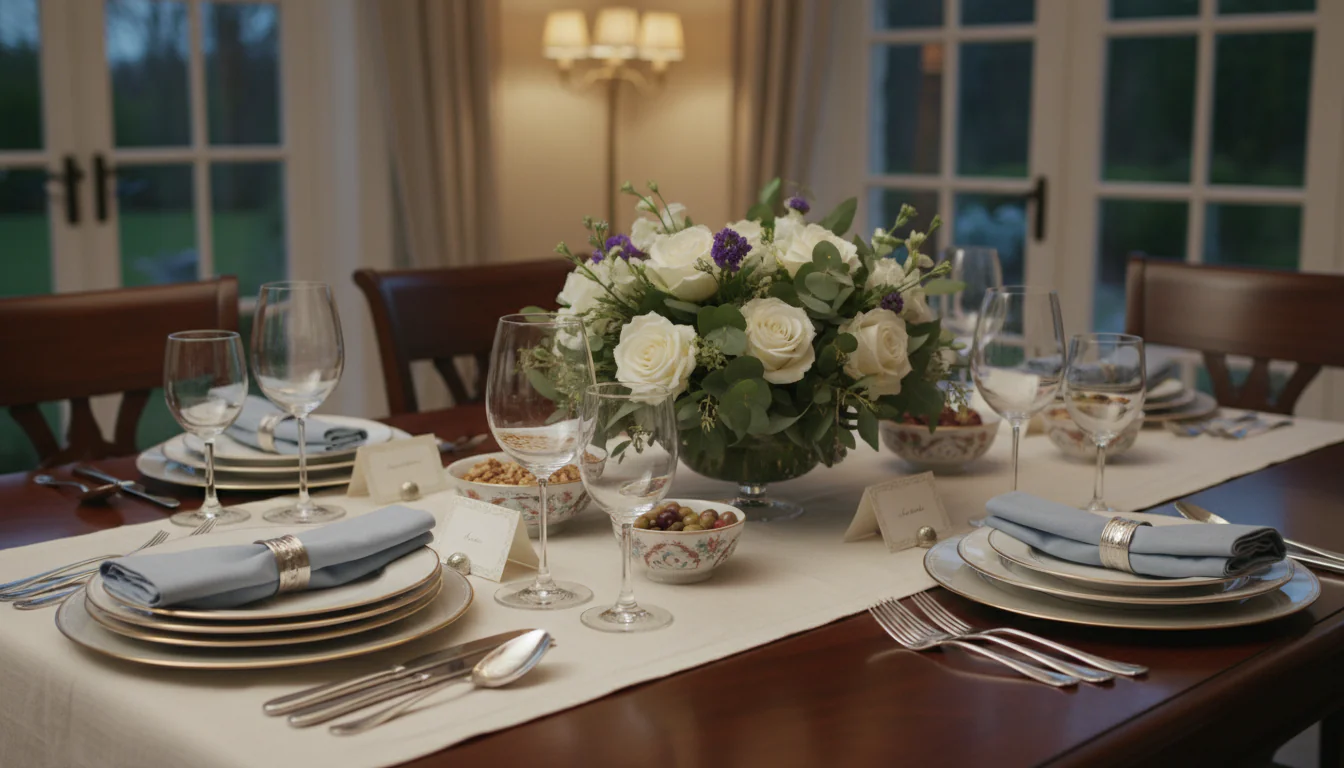 Etiqueta à mesa: guia simples para receber