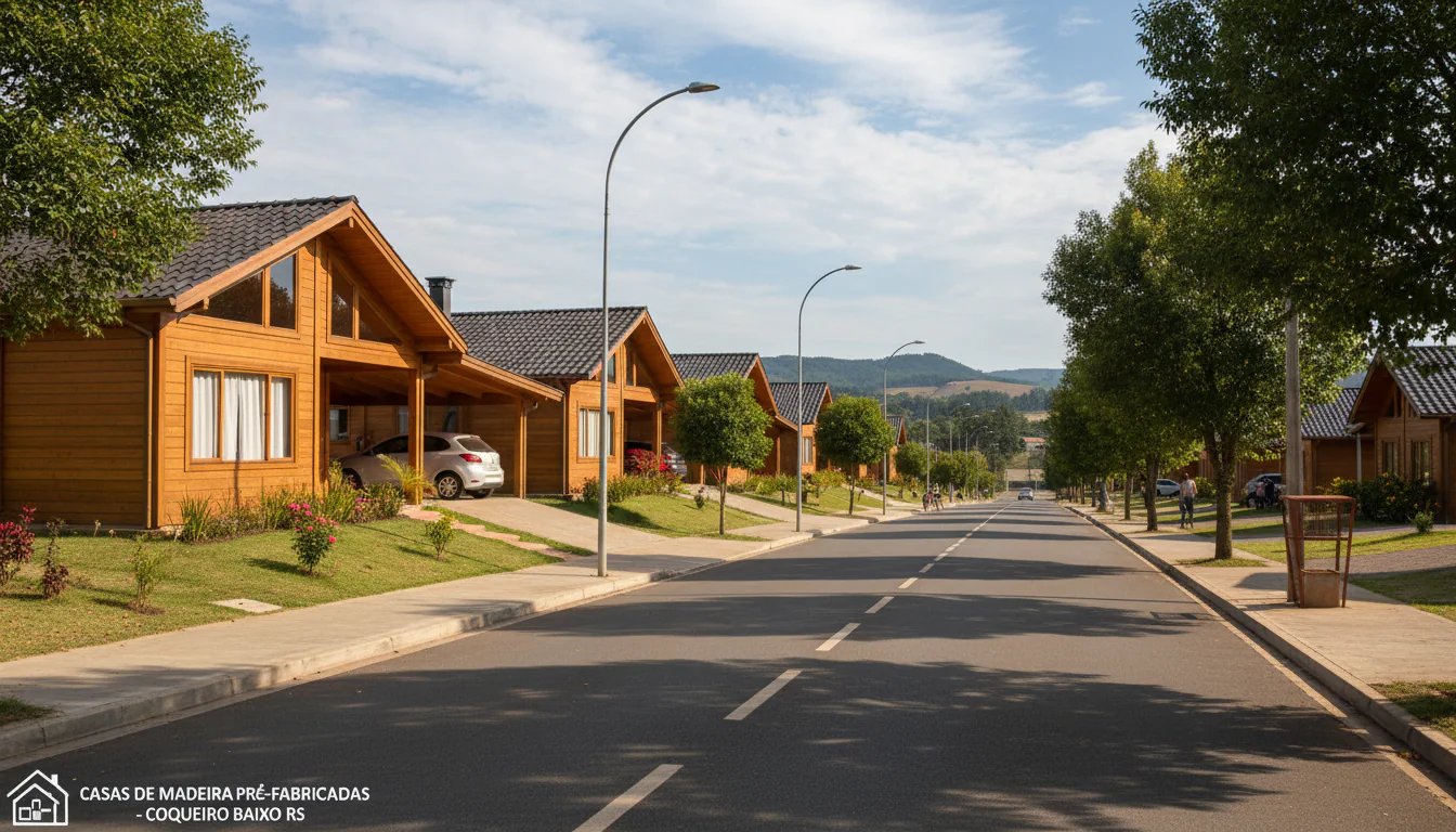 Casas de Madeira Pré-Fabricadas em Coqueiro Baixo – RS