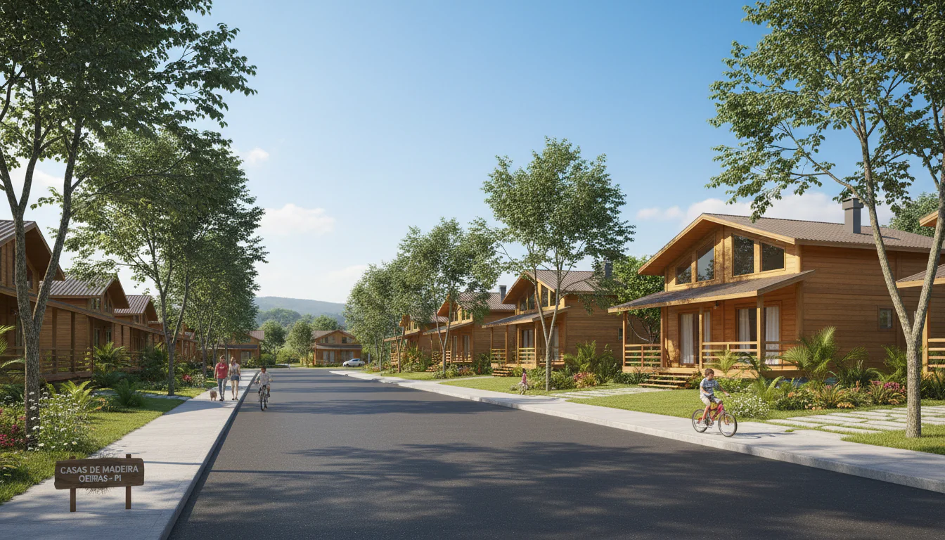 Casas de Madeira Pré-Fabricadas em Oeiras – PI