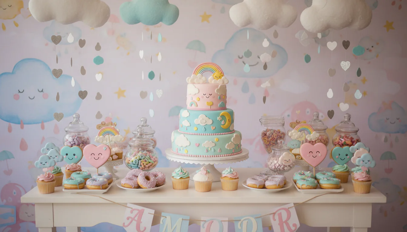 Festa chuva de amor: ideias cheias de fofura