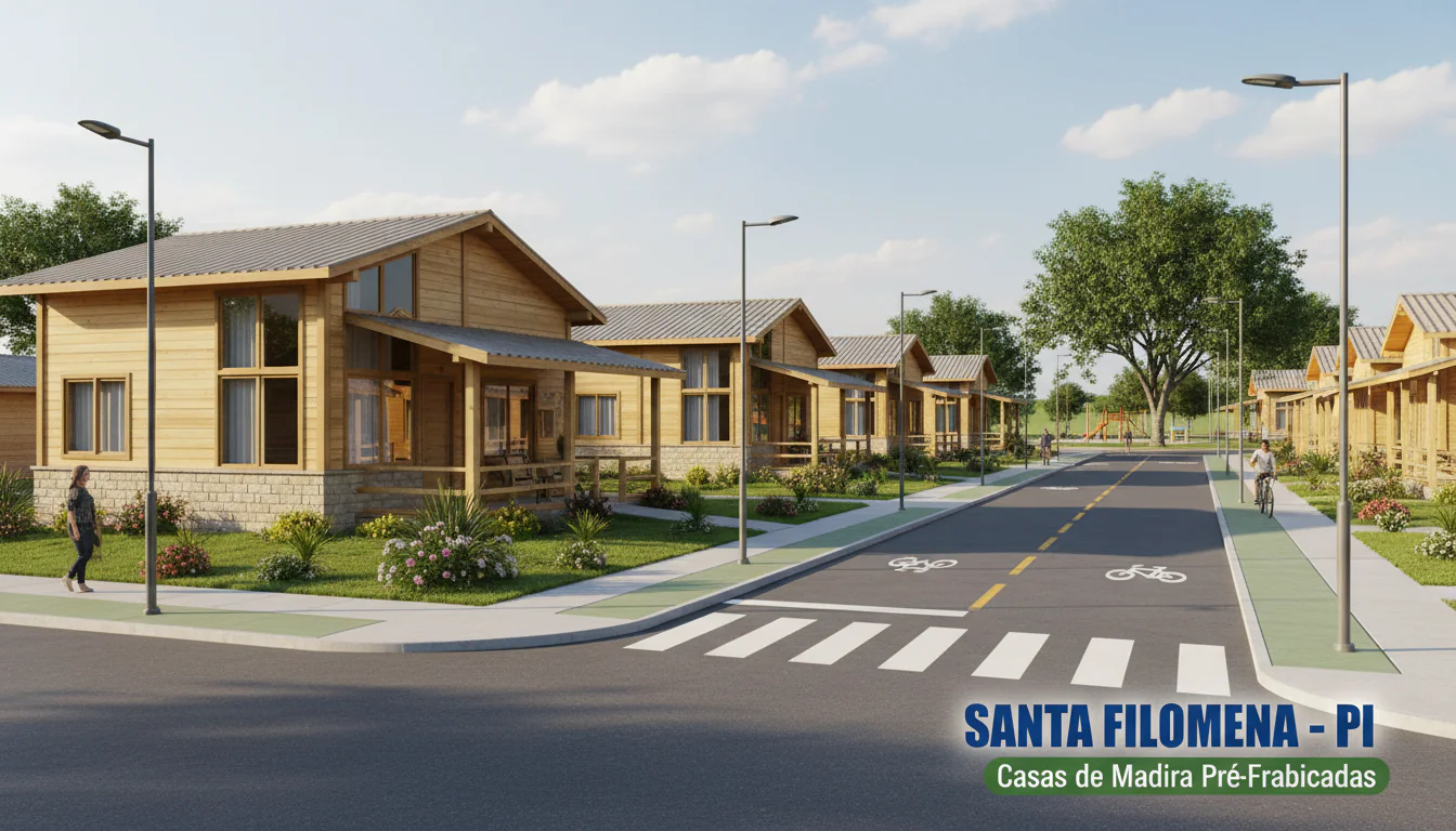 Casas de Madeira Pré-Fabricadas em Santa Filomena – PI Casas de Madeira Pré-Fabricadas em Santa Filomena – PI