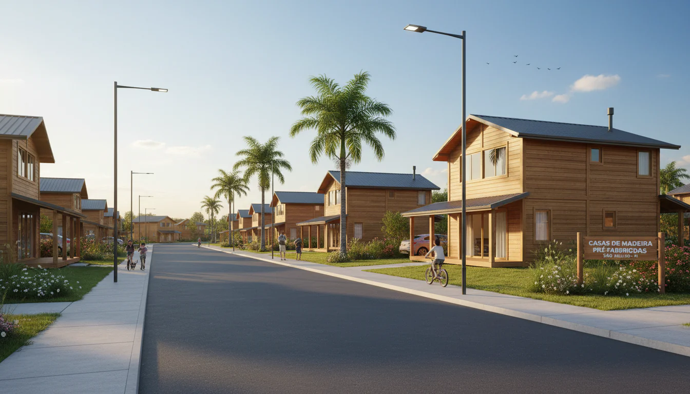 Casas de Madeira Pré-Fabricadas em São Julião – PI