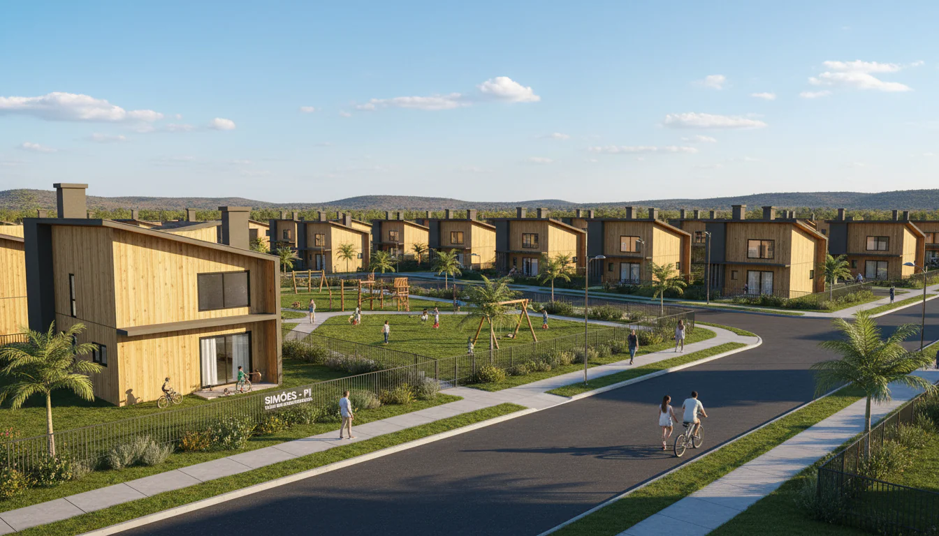 Casas de Madeira Pré-Fabricadas em Simões – PI