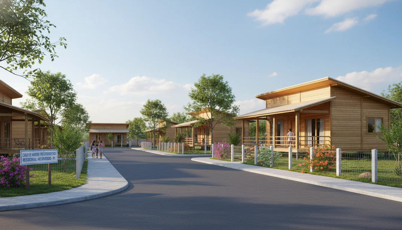 Casas de Madeira Pré-Fabricadas em Dirceu Arcoverde – PI