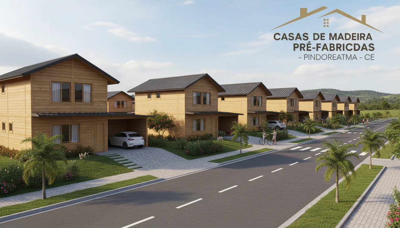 Casas de Madeira Pré-Fabricadas em Pindoretama – CE
