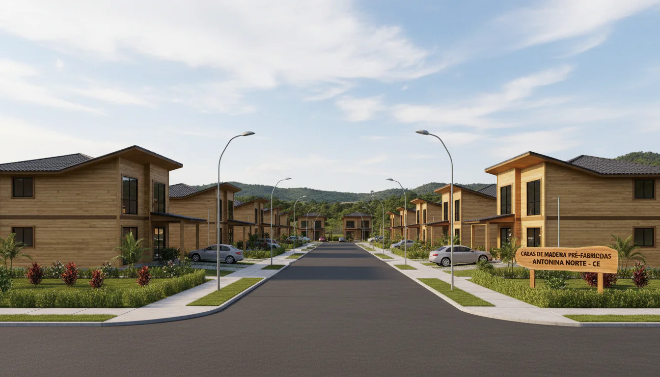 Casas de Madeira Pré-Fabricadas em Antonina do Norte – CE
