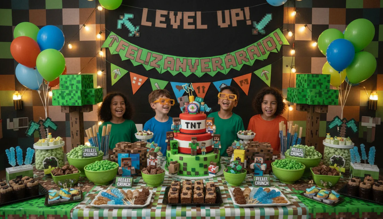 Festa Minecraft: ideias e como montar festa