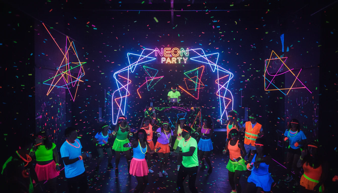 Festa Neon: ideias supercoloridas para evento