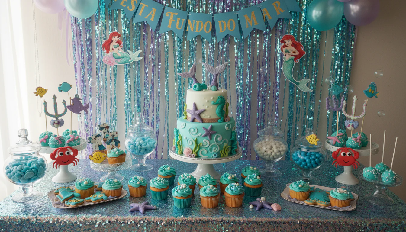 Festa A Pequena Sereia: ideias e tutoriais para mergulhar