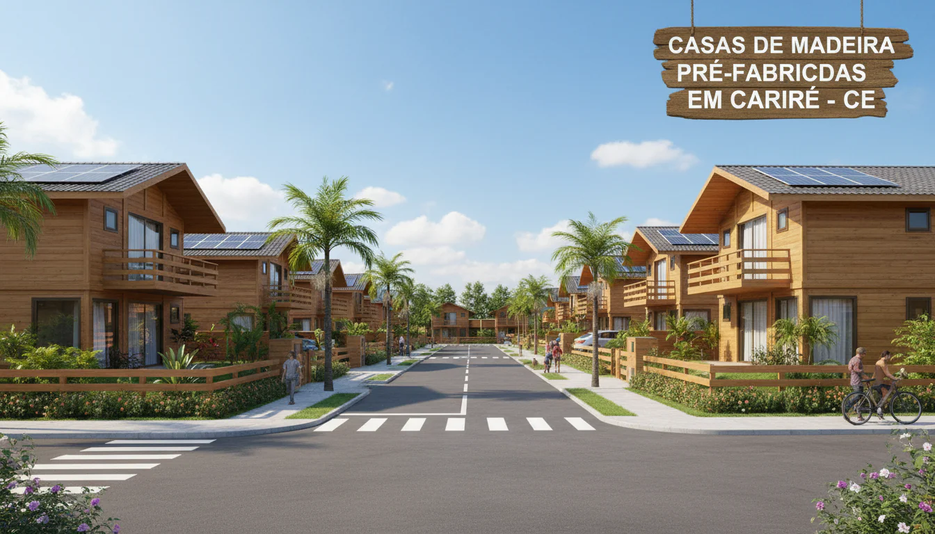Casas de Madeira Pré-Fabricadas em Cariré – CE