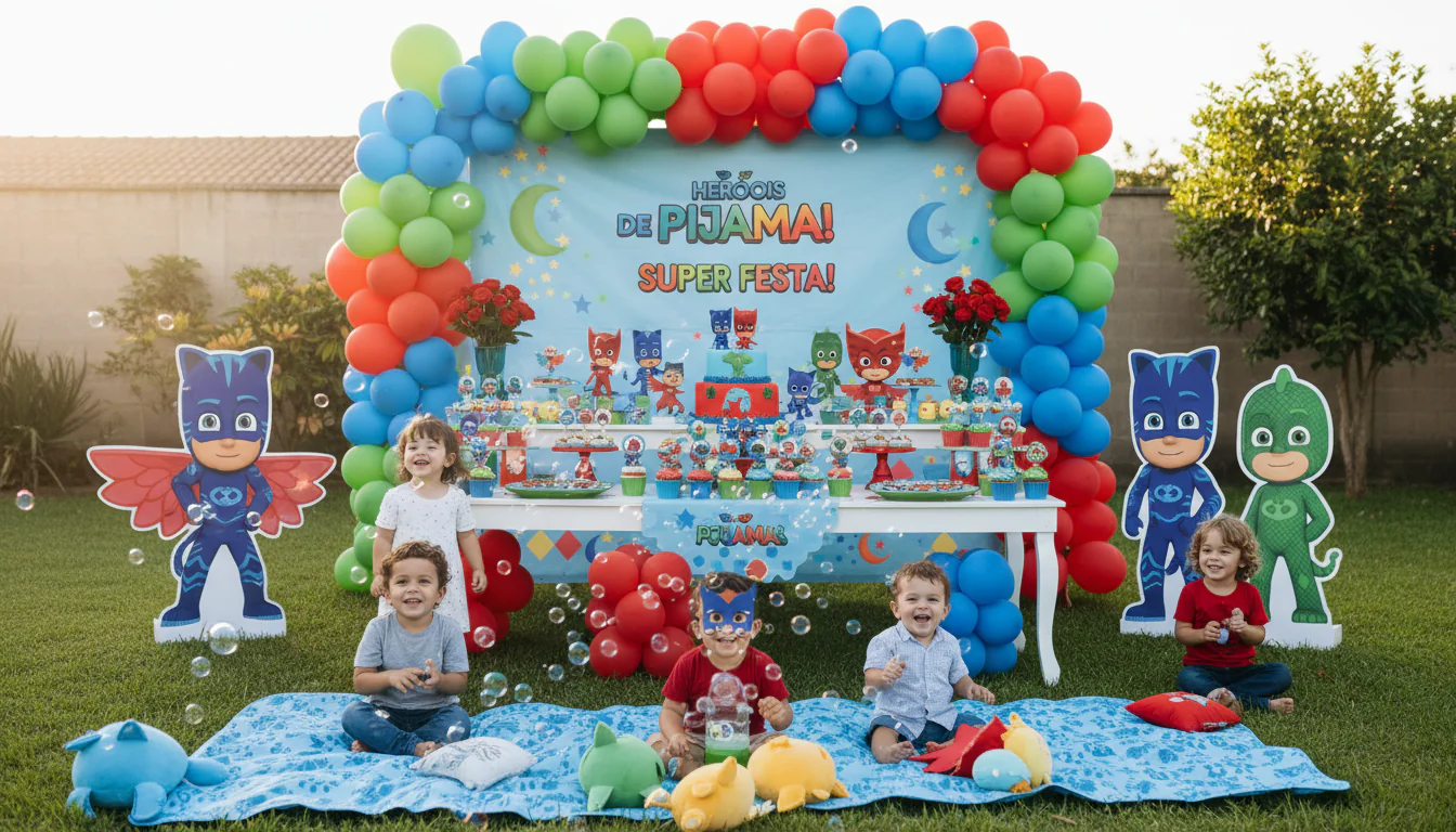 Festa PJ Masks: ideias incríveis para pequenos celebrarem