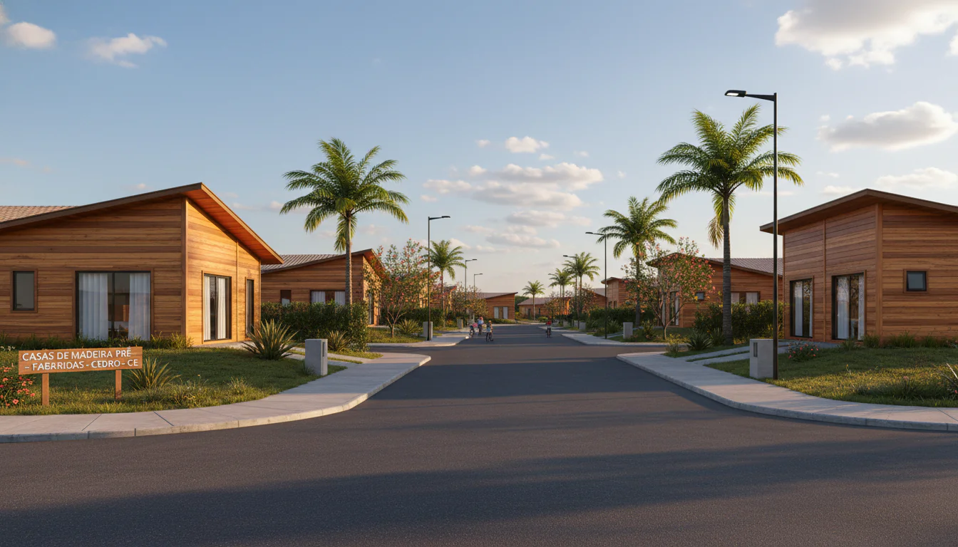 Casas de Madeira Pré-Fabricadas em Cedro – CE