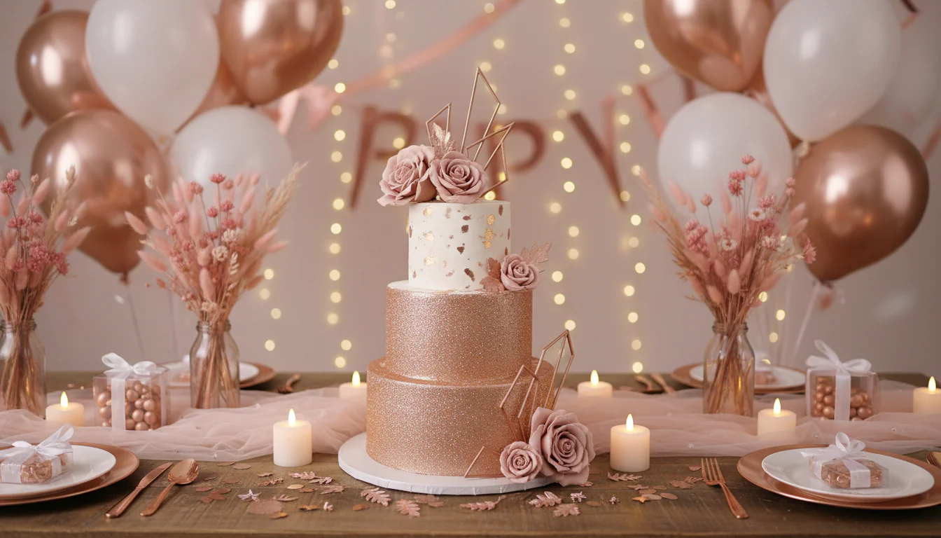 Festa rose gold: ideias e tutoriais para usar cor