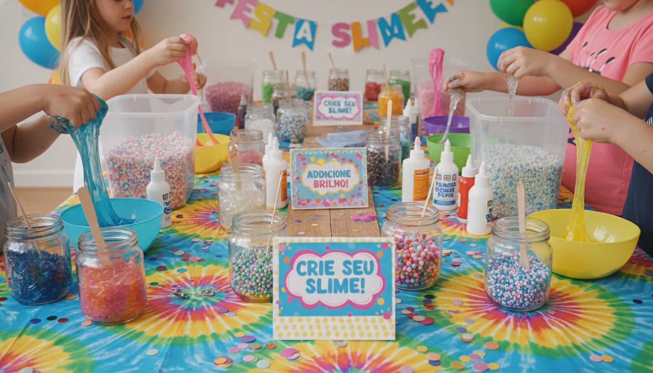 Festa slime: ideias coloridas e alegres para evento Festa slime: ideias coloridas e alegres para evento
