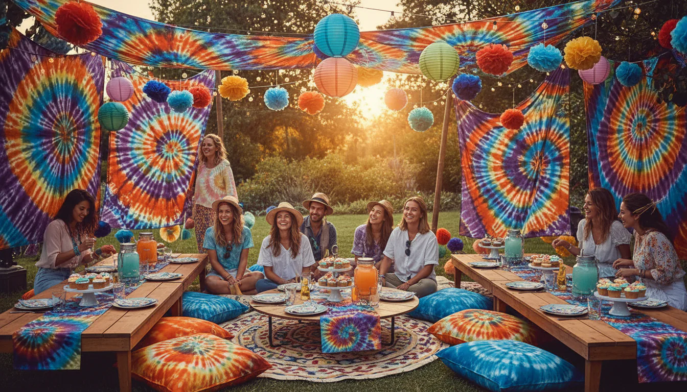 Festa tie dye: ideias de decoração na tendência